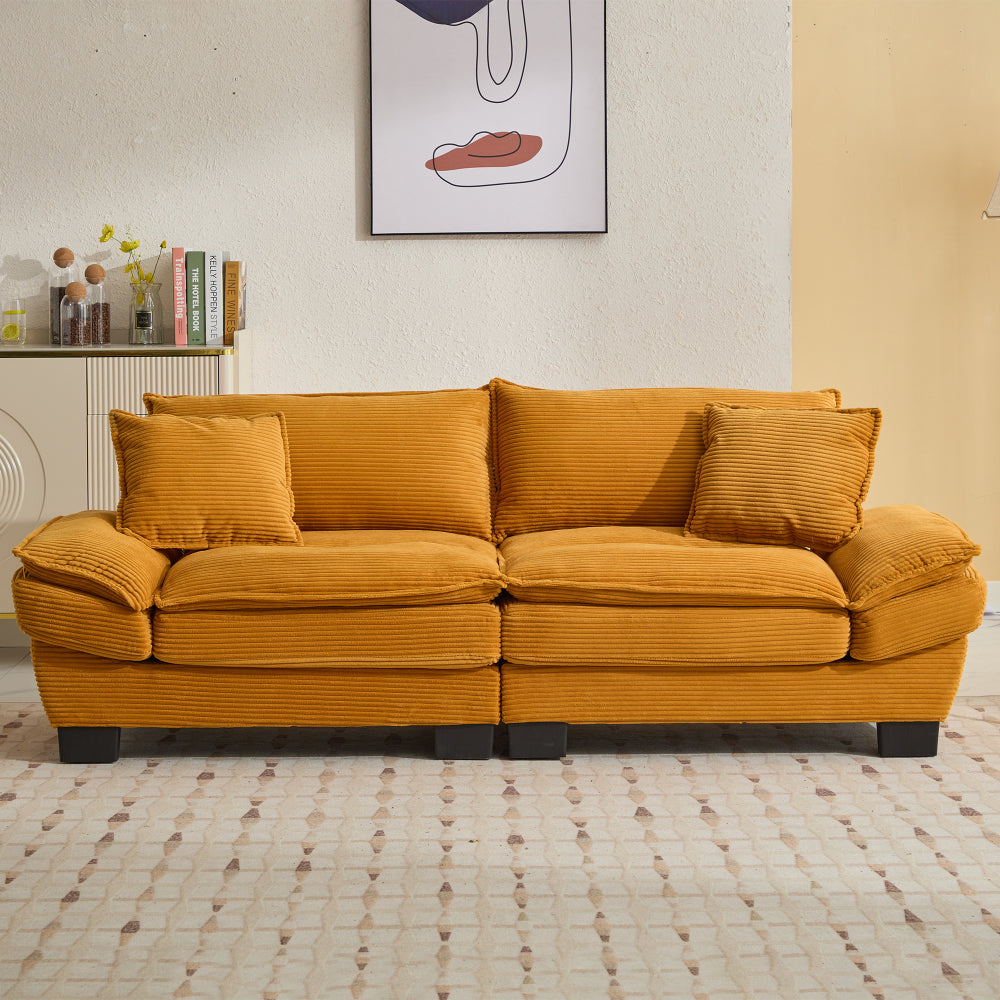 Sofa and Loveseat Set Sofa Sleeper Loveseat with Pillows For Bedroom, Living Room, Apartment