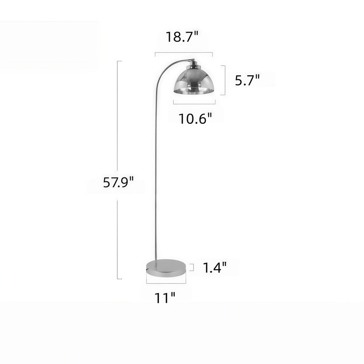 Mirror Floor Lamp Atmospheric Floor LampHigh-End Artistic Lamp