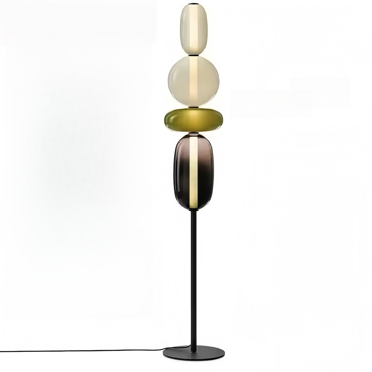 Handcrafted Glass Table Lamp – Elegant & Versatile Lighting for Any Space