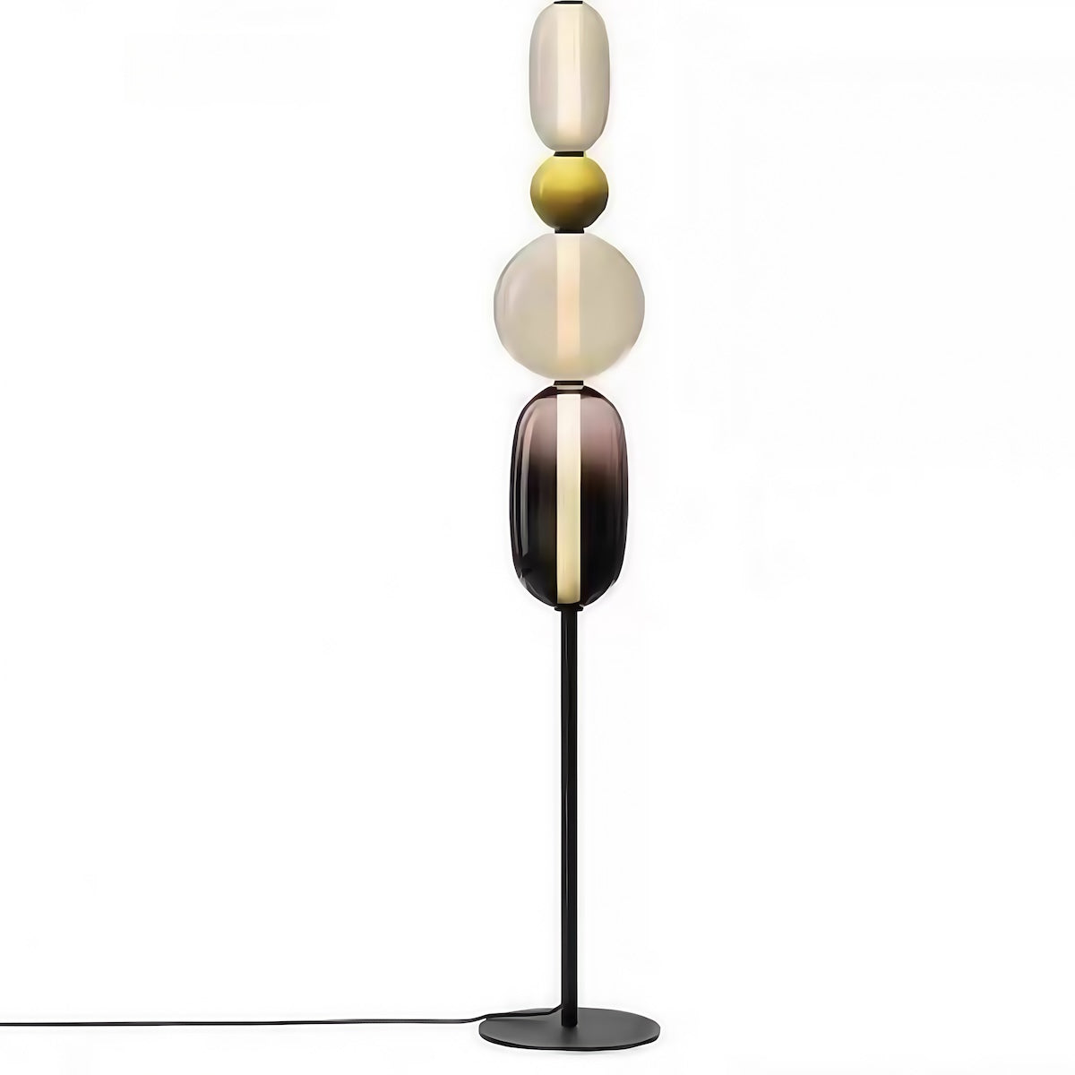 Handcrafted Glass Table Lamp – Elegant & Versatile Lighting for Any Space