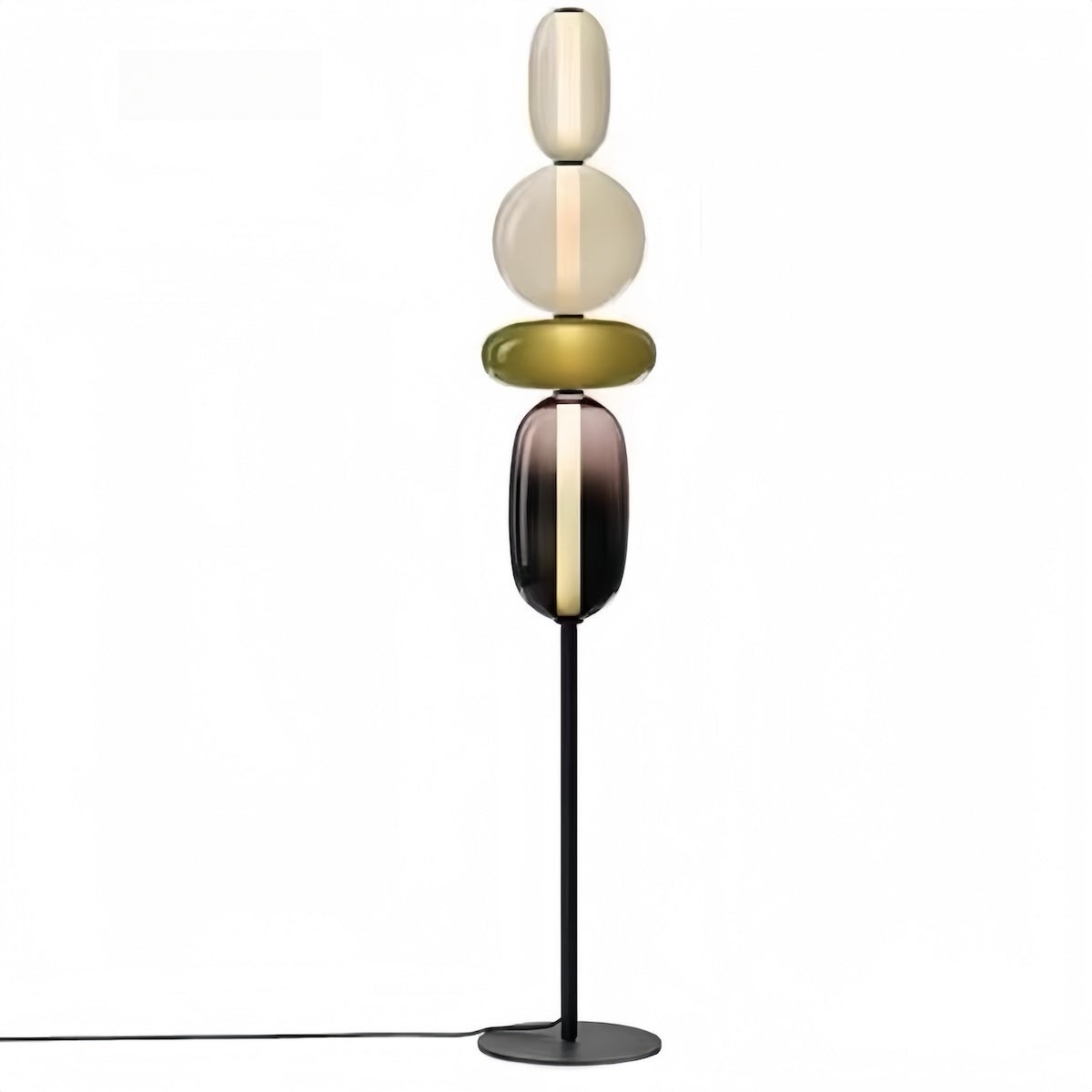 Handcrafted Glass Table Lamp – Elegant & Versatile Lighting for Any Space