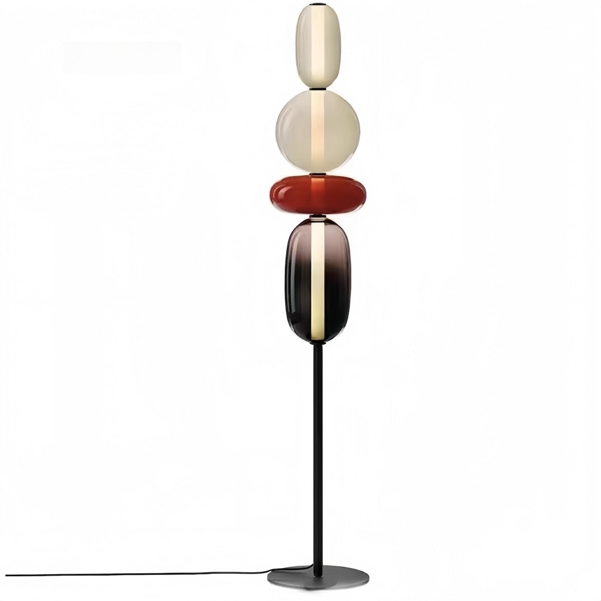 Handcrafted Glass Table Lamp – Elegant & Versatile Lighting for Any Space