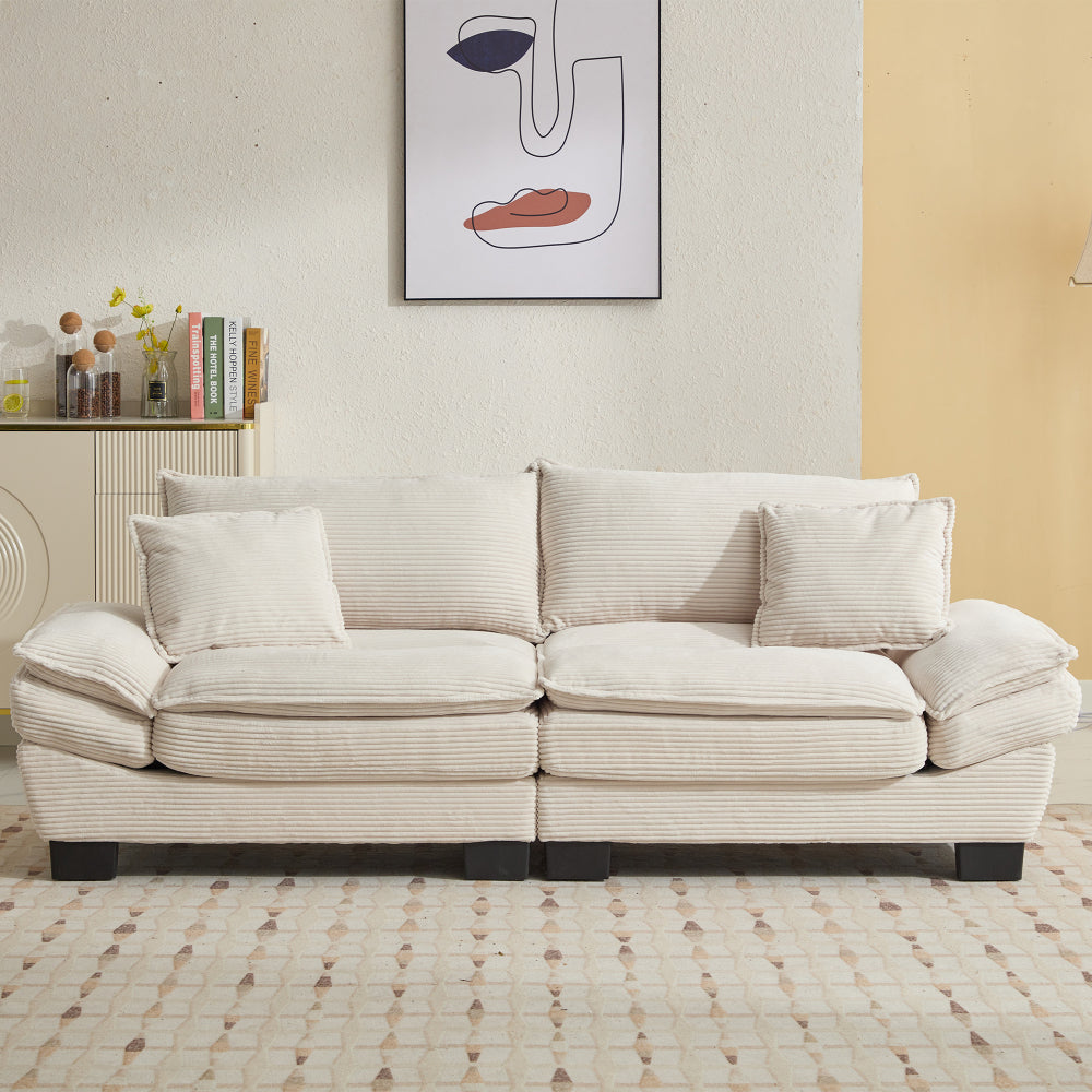 Sofa and Loveseat Set Sofa Sleeper Loveseat with Pillows For Bedroom, Living Room, Apartment