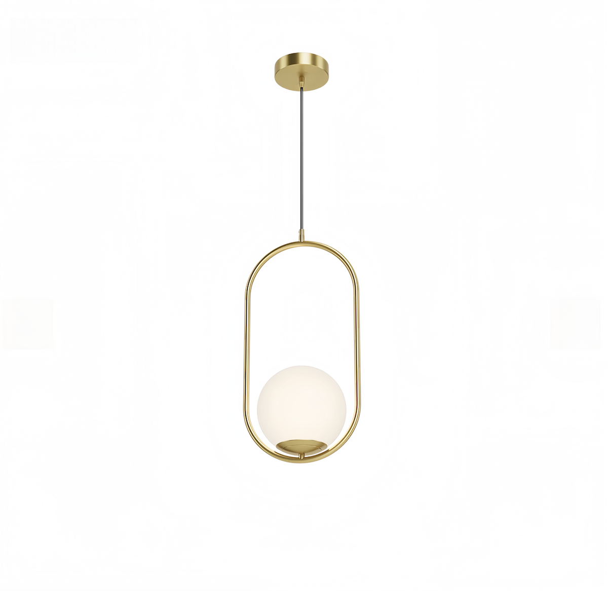 Gold Pendant Light - Elegant Brushed Gold Modern Pendant Lighting