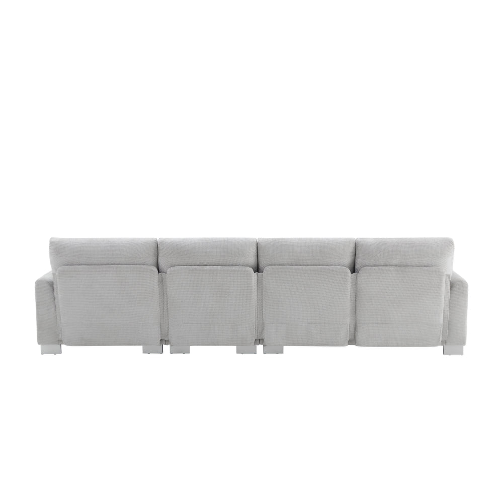 Modern Oversized Sectional: Luxury 5-seat L-shaped Sofa with 2 Free pillows