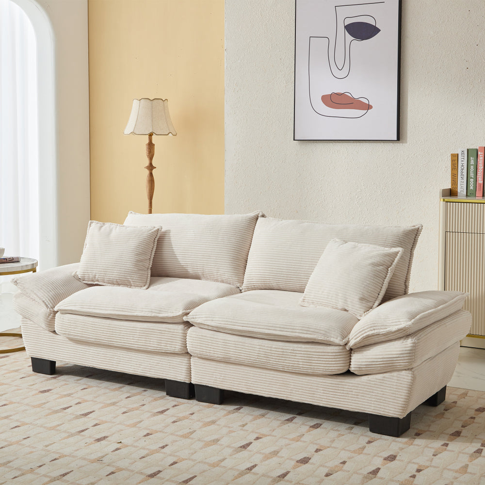 Sofa and Loveseat Set Sofa Sleeper Loveseat with Pillows For Bedroom, Living Room, Apartment