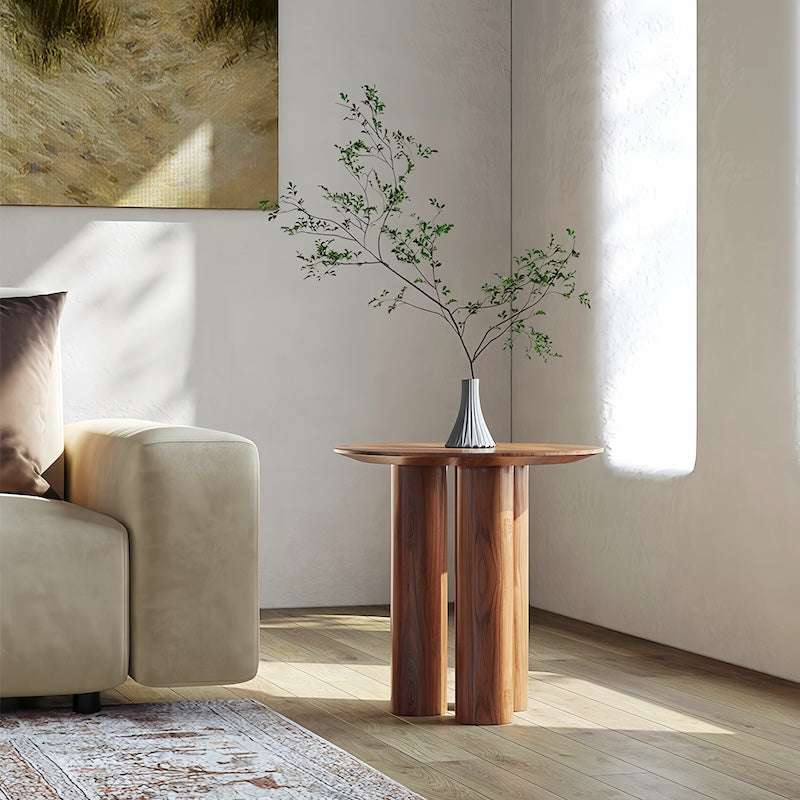 Wabi Sabi Solid Wood Coffee Table: The Perfect Tea Table for Rustic, Tranquil Home Setups