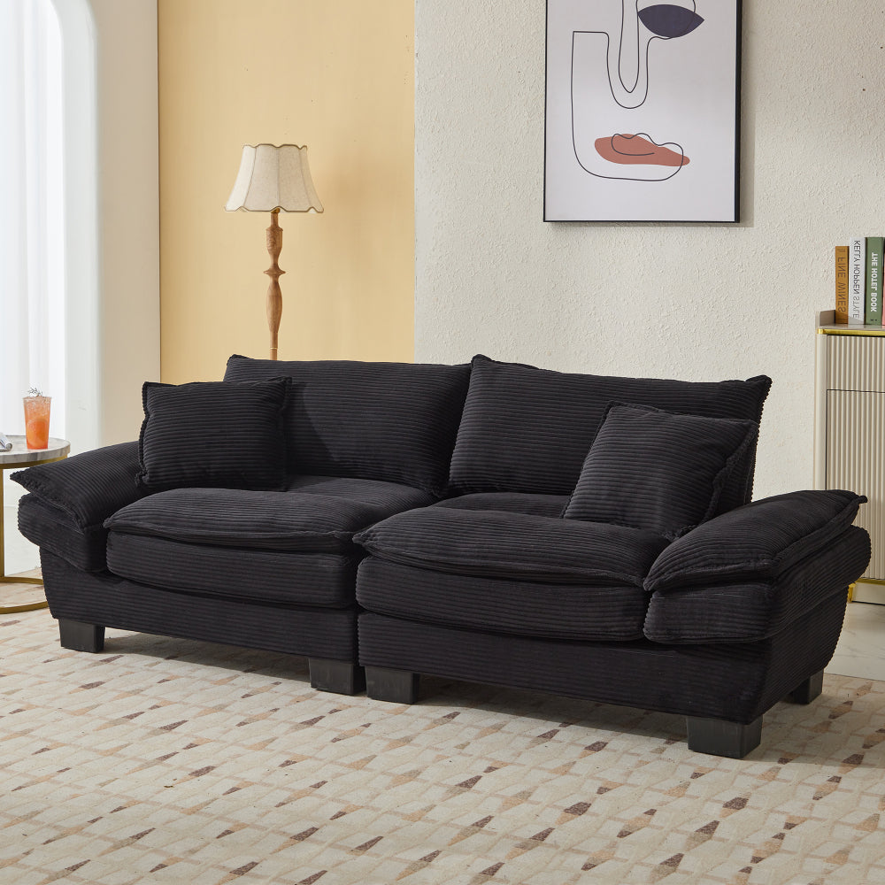 Sofa and Loveseat Set Sofa Sleeper Loveseat with Pillows For Bedroom, Living Room, Apartment