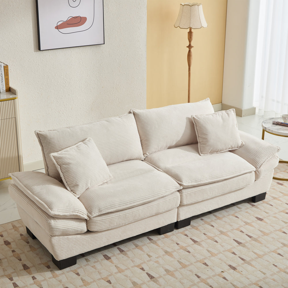 Sofa and Loveseat Set Sofa Sleeper Loveseat with Pillows For Bedroom, Living Room, Apartment