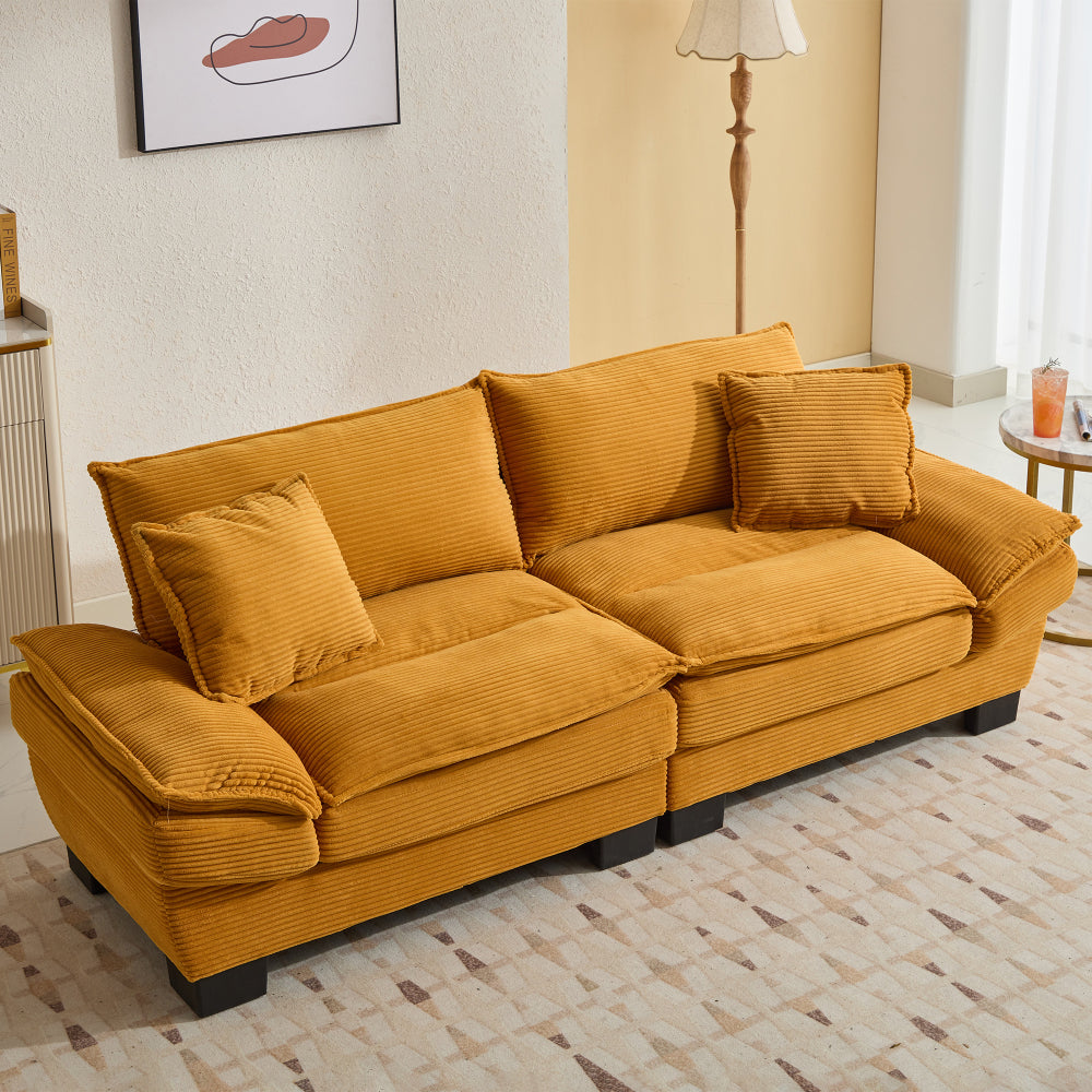 Sofa and Loveseat Set Sofa Sleeper Loveseat with Pillows For Bedroom, Living Room, Apartment