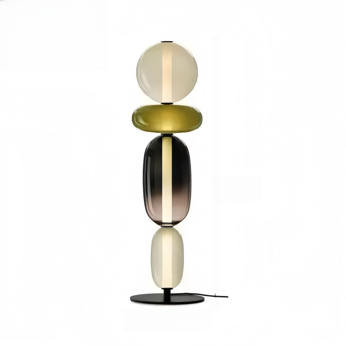 Handcrafted Glass Table Lamp – Elegant & Versatile Lighting for Any Space