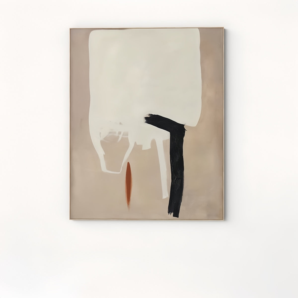 Abstract Wall Art: Glimmer Solace Japanese Inspired Hand-Painted Artwork