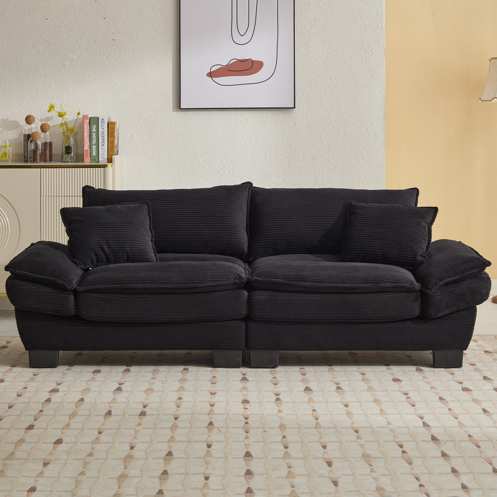 Sofa and Loveseat Set Sofa Sleeper Loveseat with Pillows For Bedroom, Living Room, Apartment