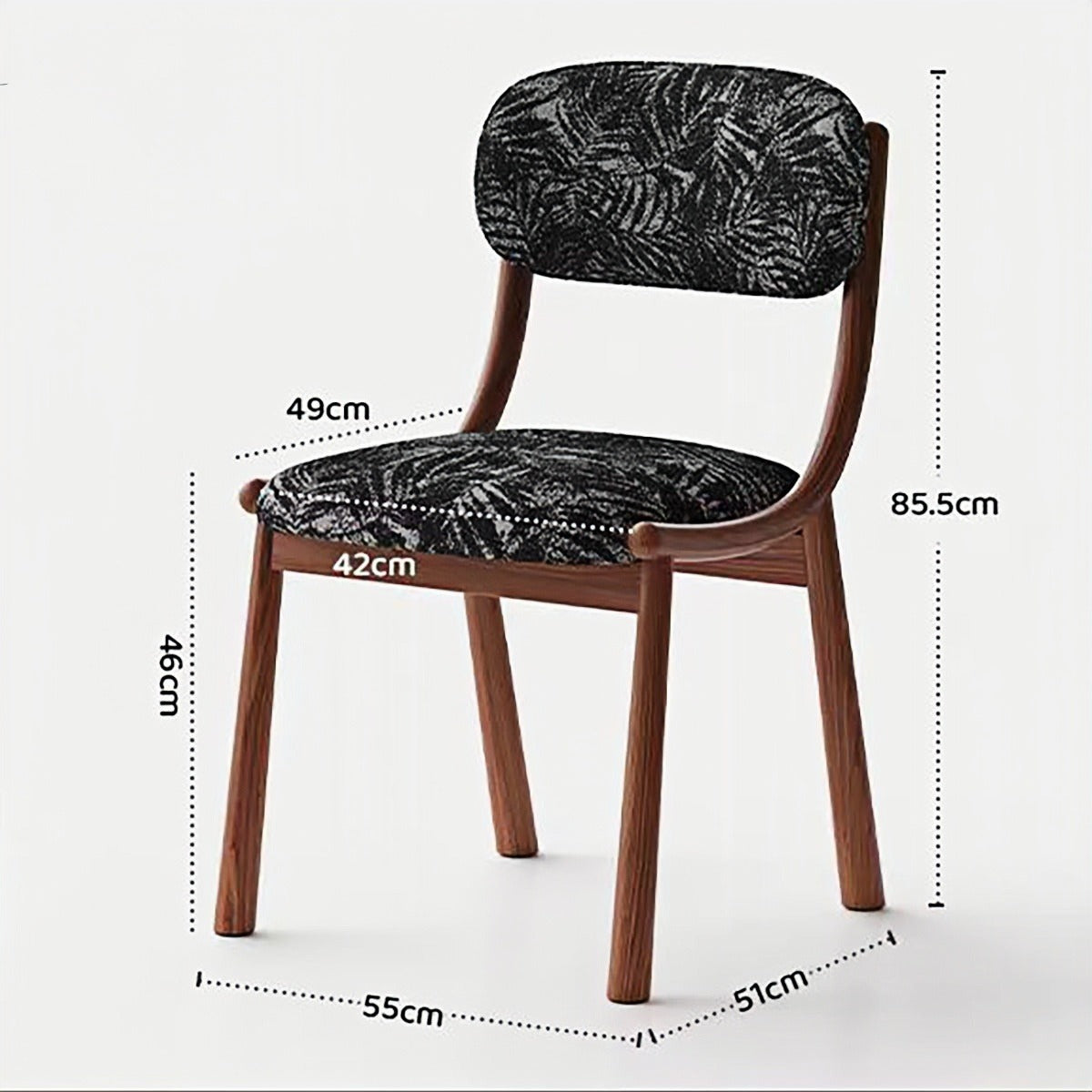 Sean Chair – Vintage Minimalist Solid Wood Dining Chair