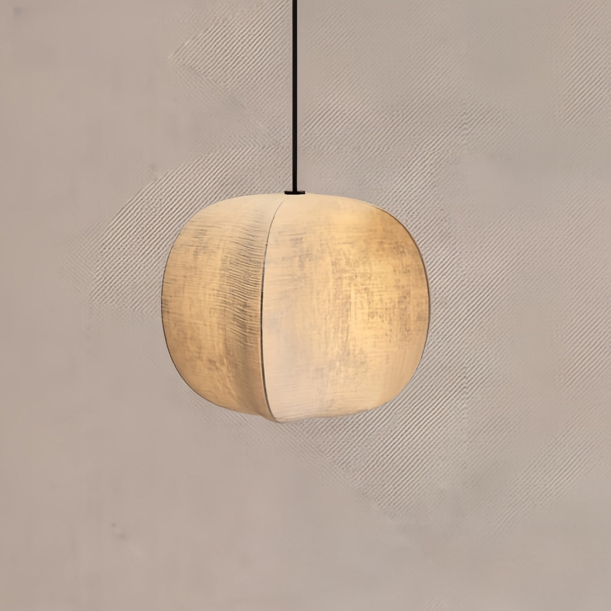 Wabi Sabi Linen Led Pendant Light - Elegant Modern Lighting Fixture