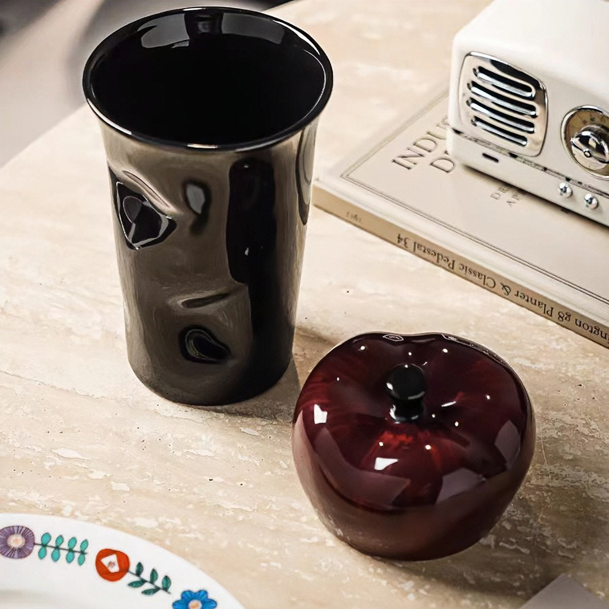 Christmas Apple Mug Ceramic Gift Coffee Cup