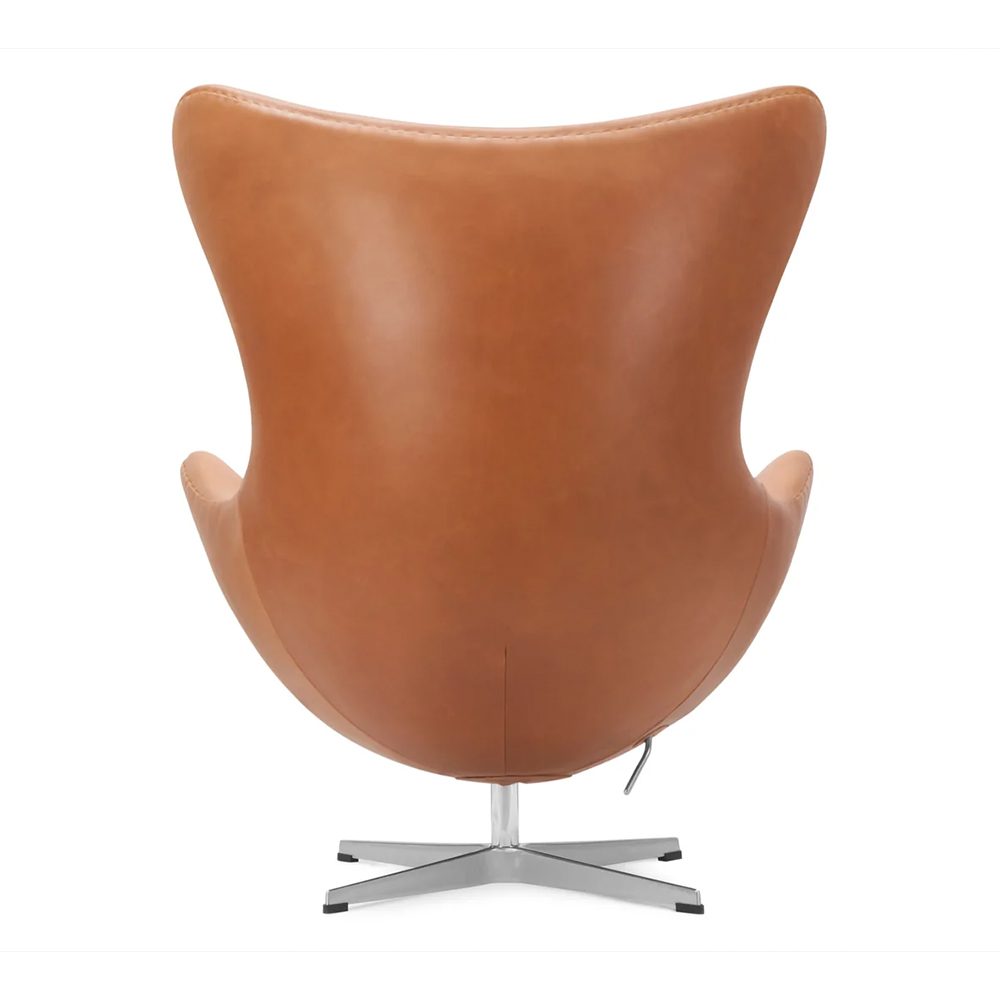 egg chair in genuine leather - motivodecor.com