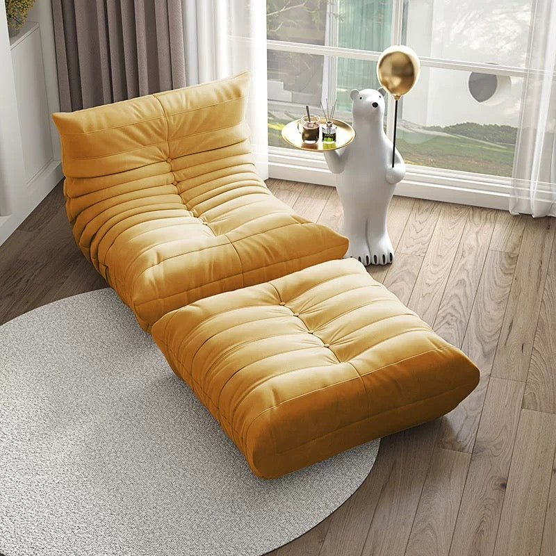 Fauteuil et repose-pieds Togo - Lot de deux