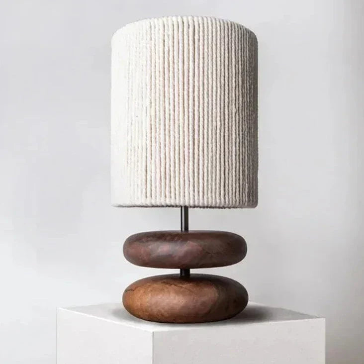Wood Table Lamp - Japanese Style Illumination Elegance - motivodecor.com