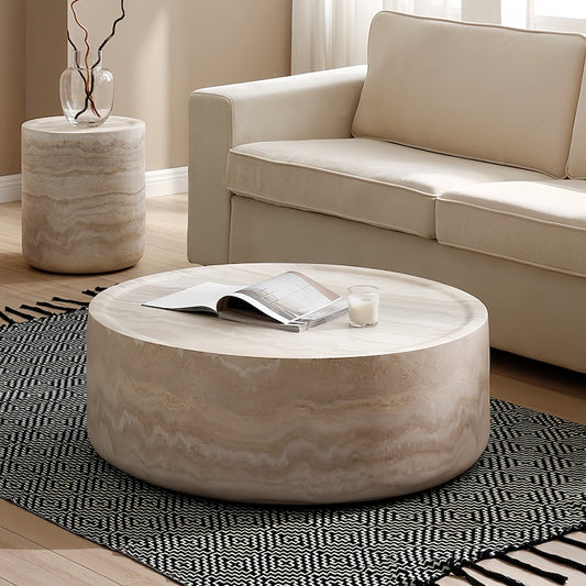 Round Marble Coffee Table - motivodecor.com