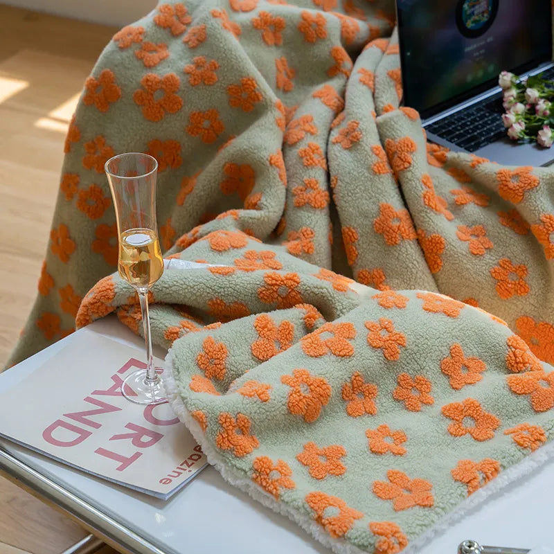 chunky fleece blanket - motivodecor.com