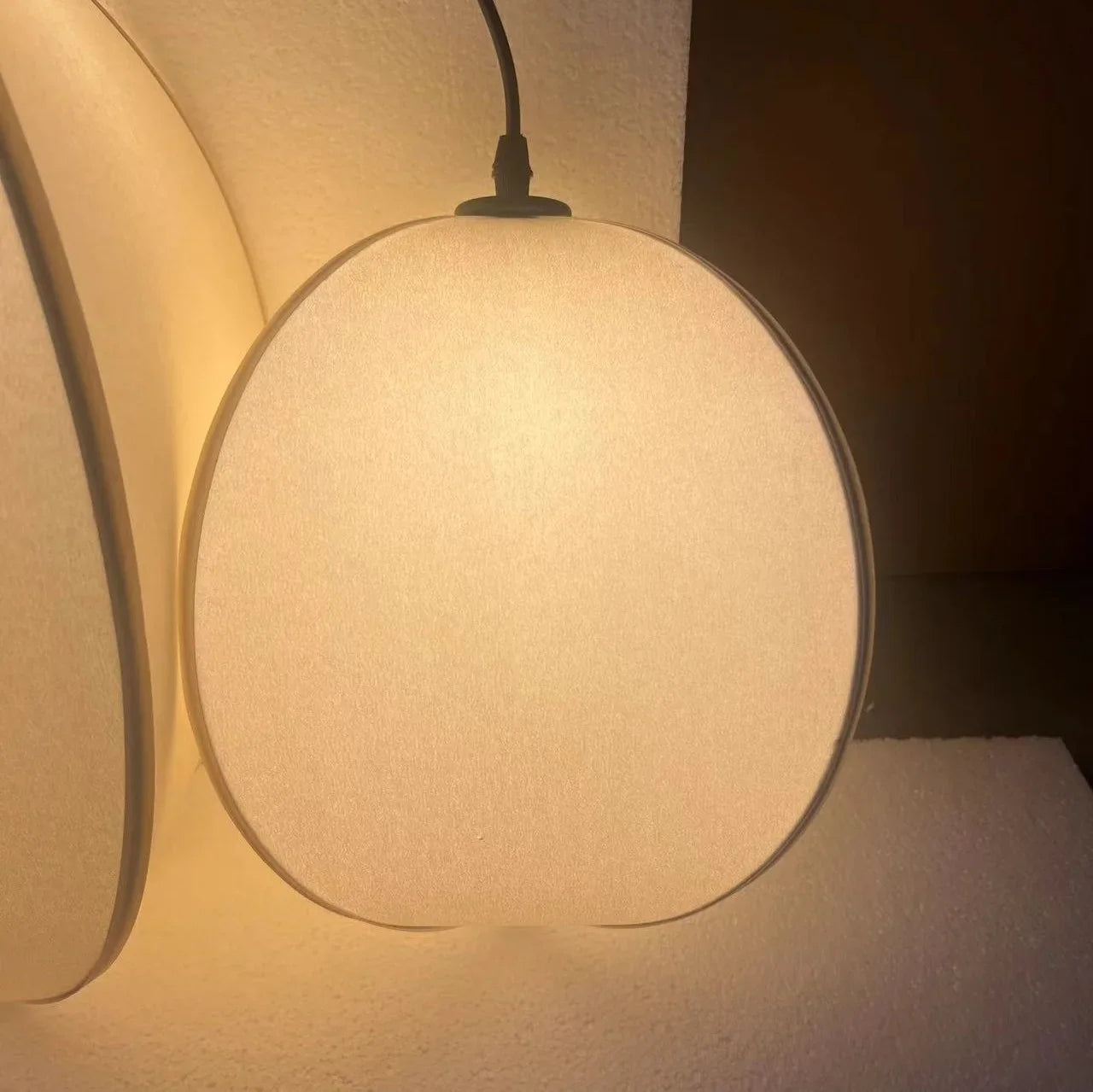 Wabi Sabi Linen Led Pendant Light - Elegant Modern Lighting Fixture