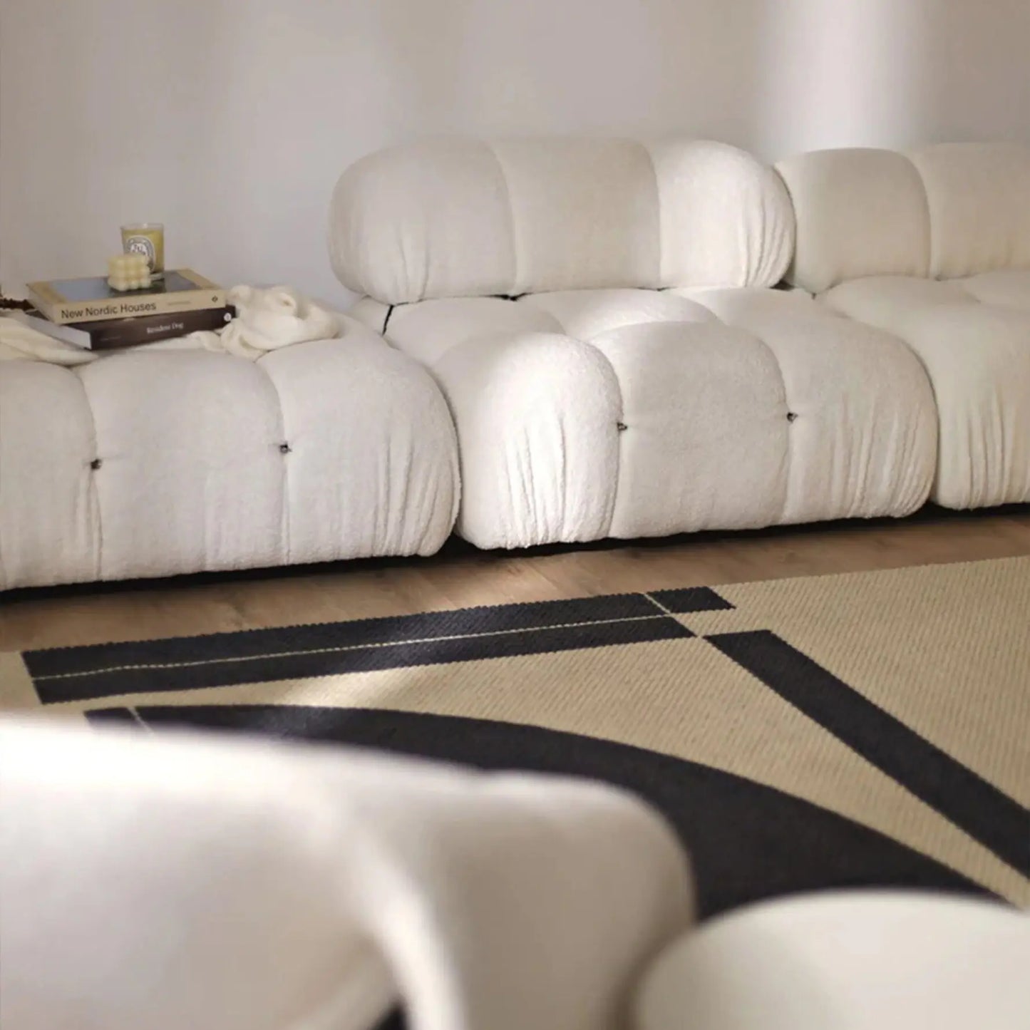 Modular Sofa Sectional Combinations - Flexible Fabric Modules Sofa