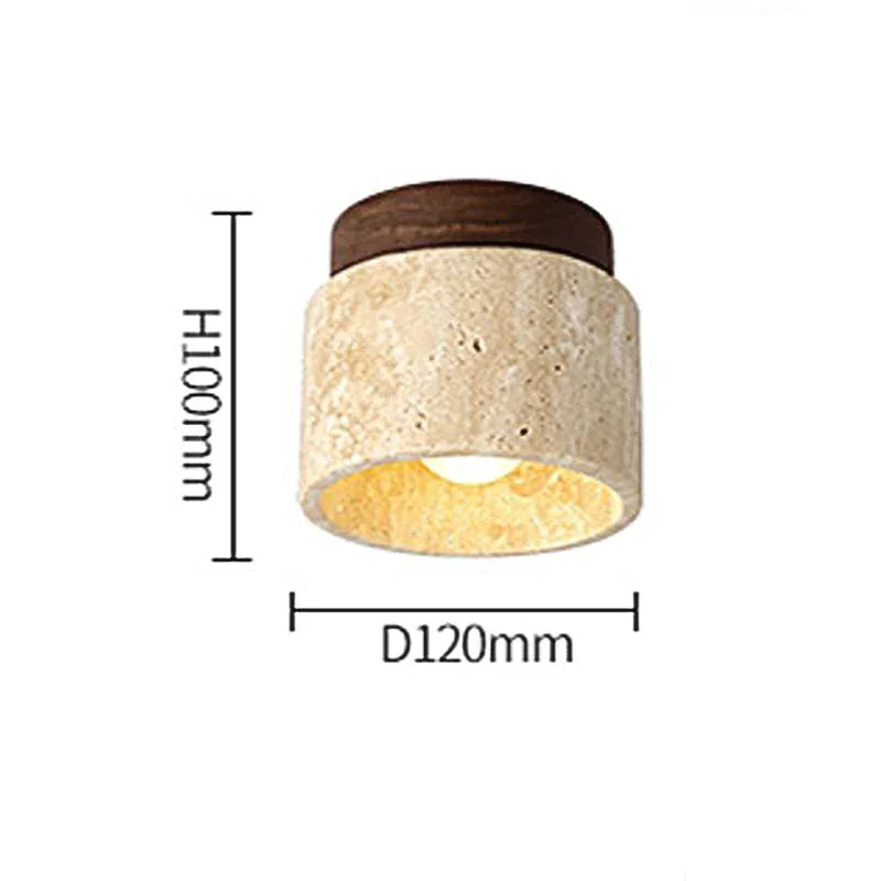 Wabi Sabi Yellow Marble Bedroom Ceiling Lights - motivodecor.com