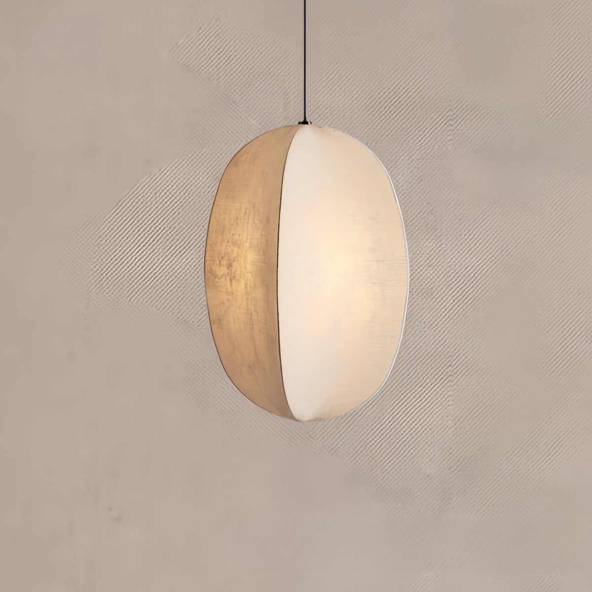Wabi Sabi Linen Led Pendant Light - Elegant Modern Lighting Fixture