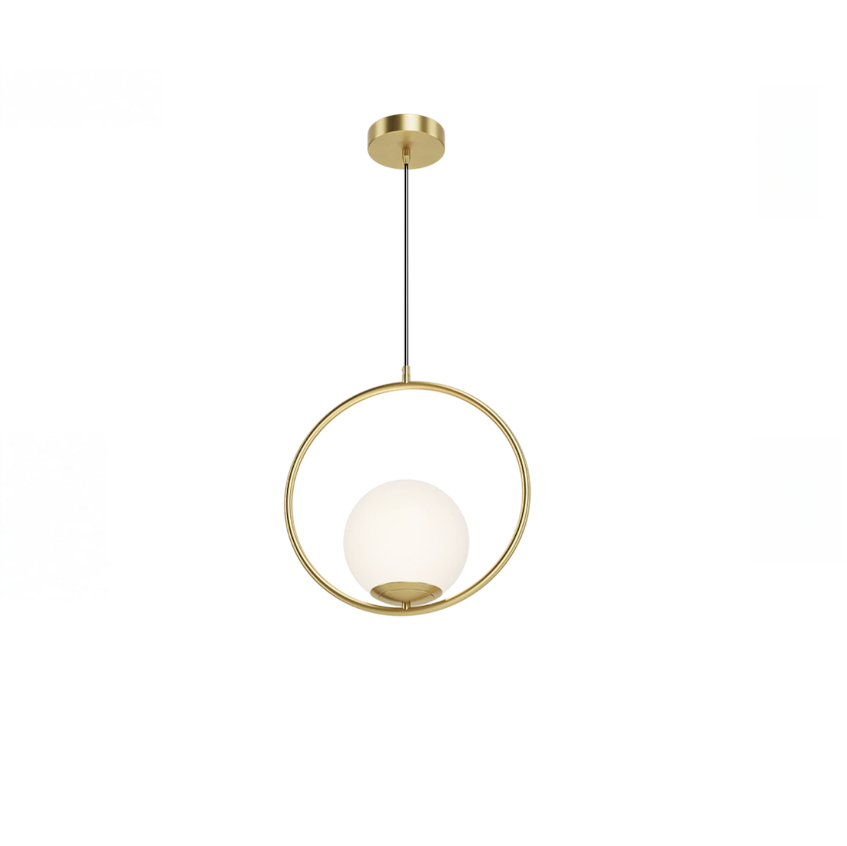 Gold Pendant Light - Elegant Brushed Gold Modern Pendant Lighting