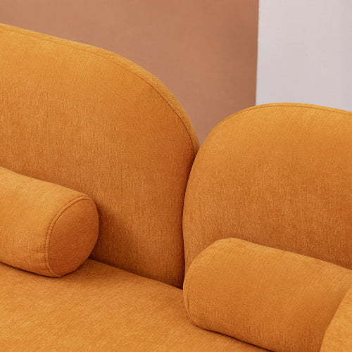 Luxury Chenille Upholstered 3 Seater Sofa for Living Room