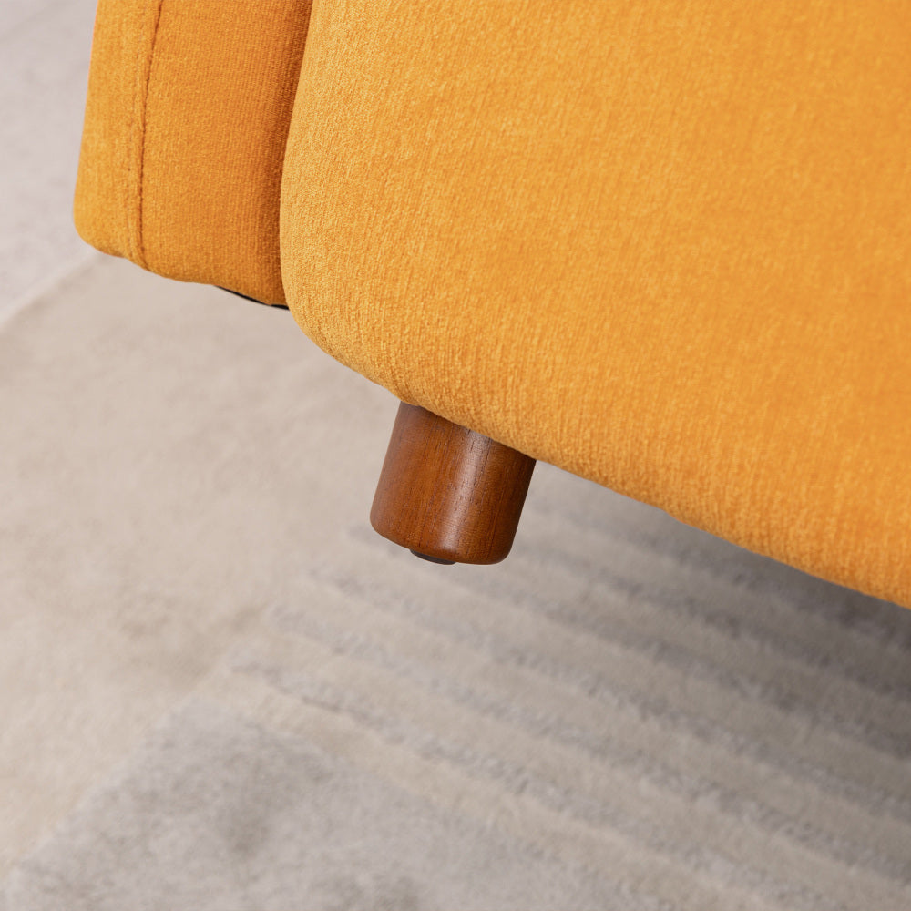 Luxury Chenille Upholstered 3 Seater Sofa for Living Room