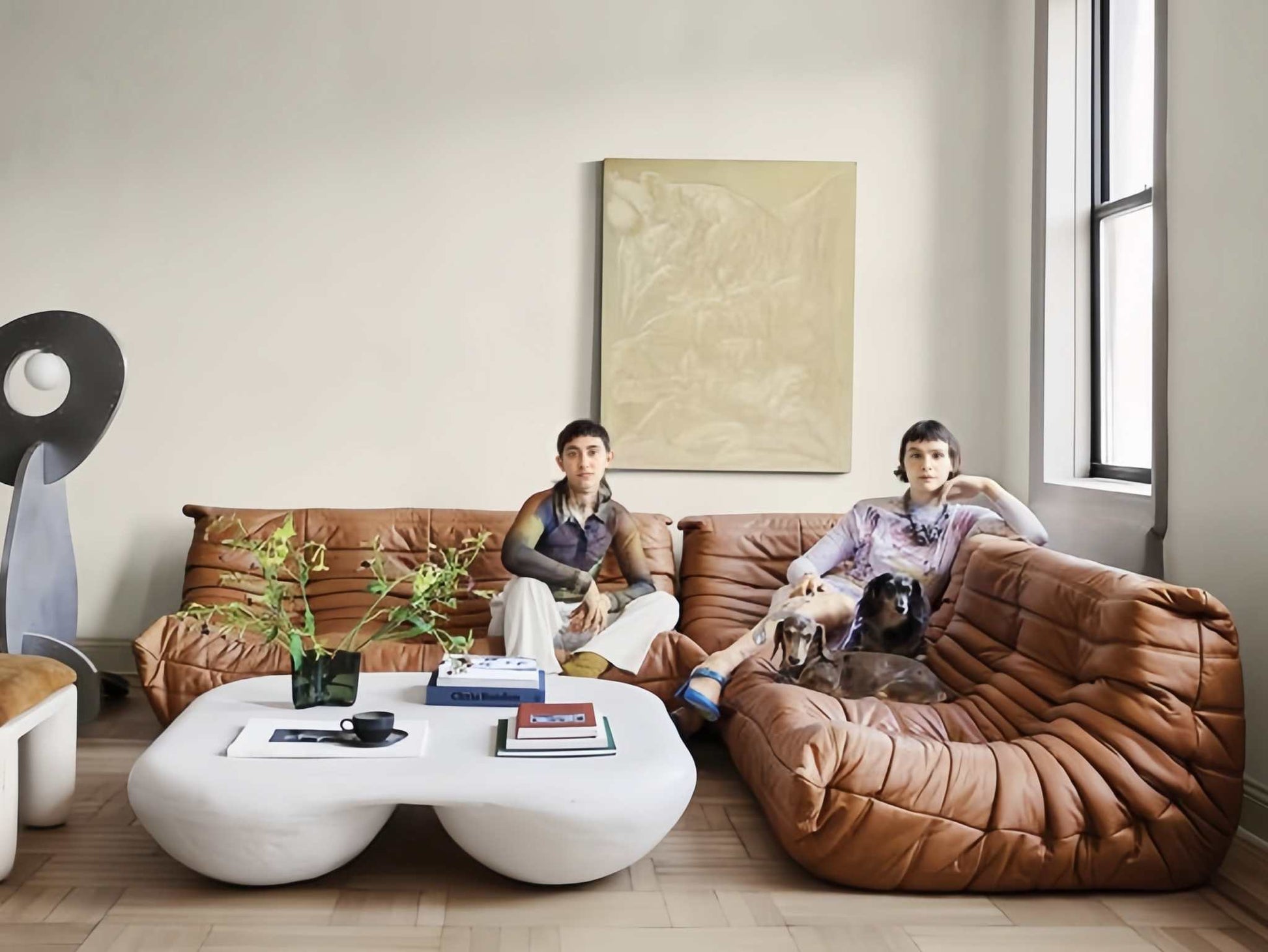 togo sofa set in brown - motivodecor.com
