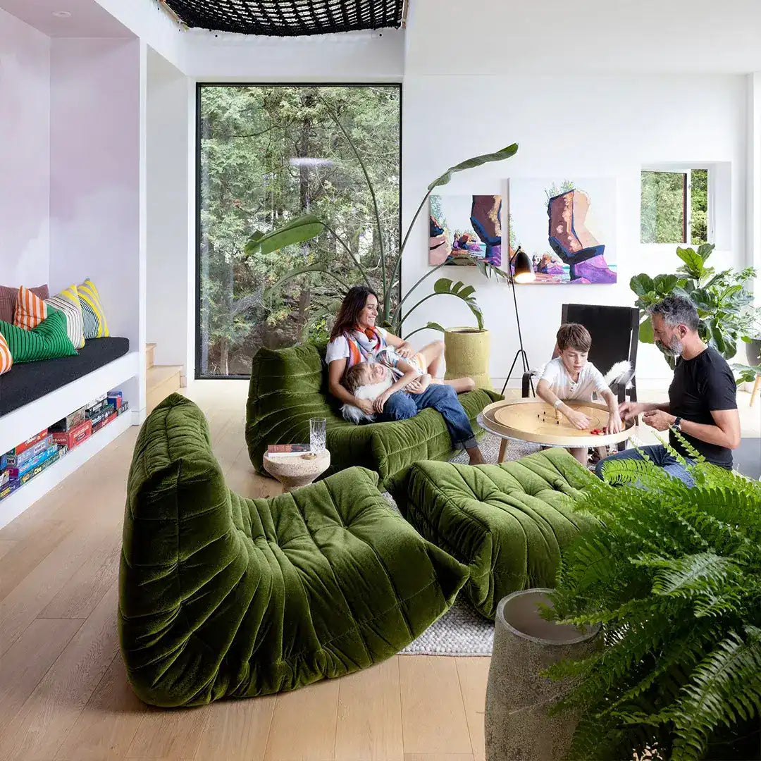 Spring Renewal: How to Elevate Your Space with Green Togo Sofas & Harmonious Decor