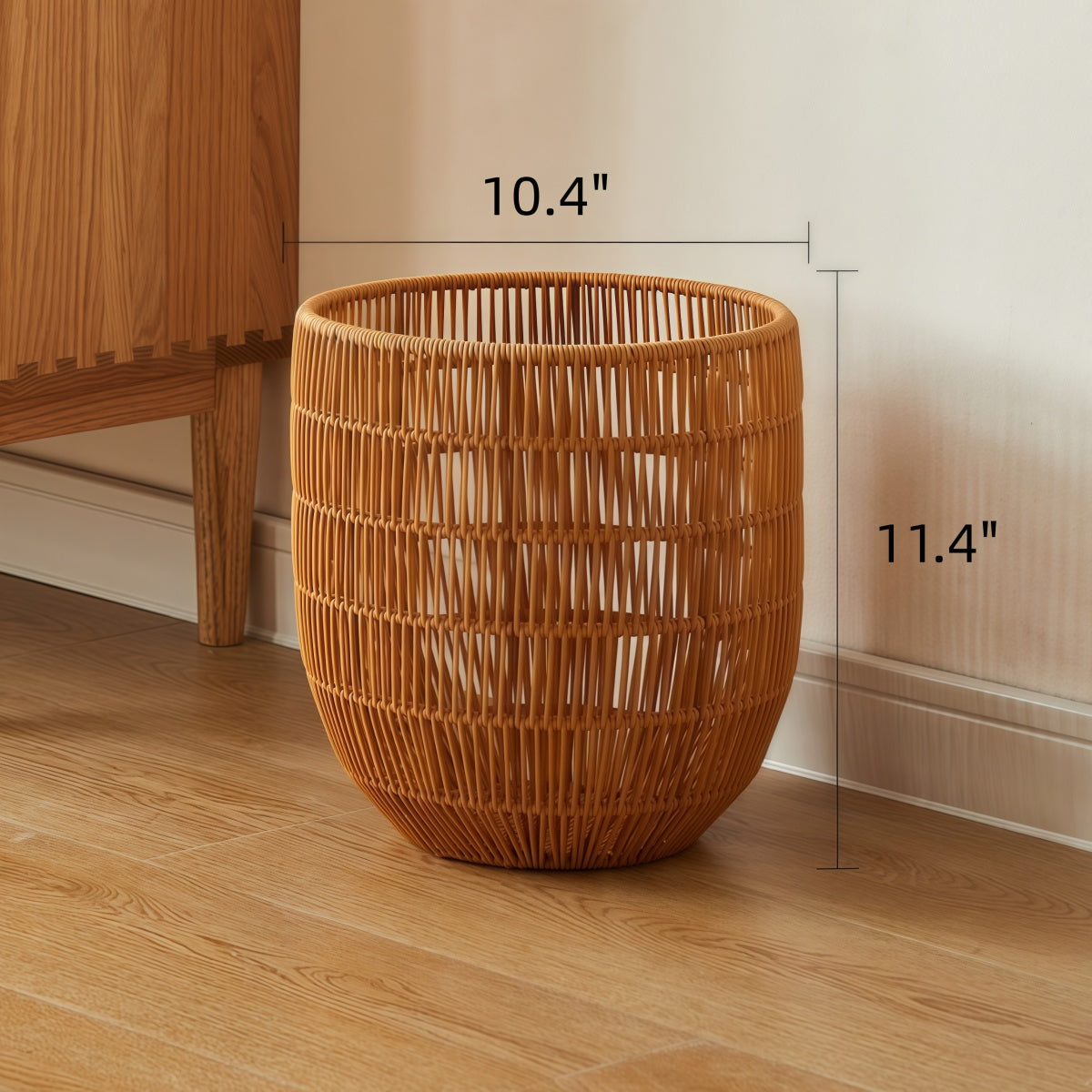 Large Laundry Basket - Durable Imitation Rattan Waterproof Laundry Basket