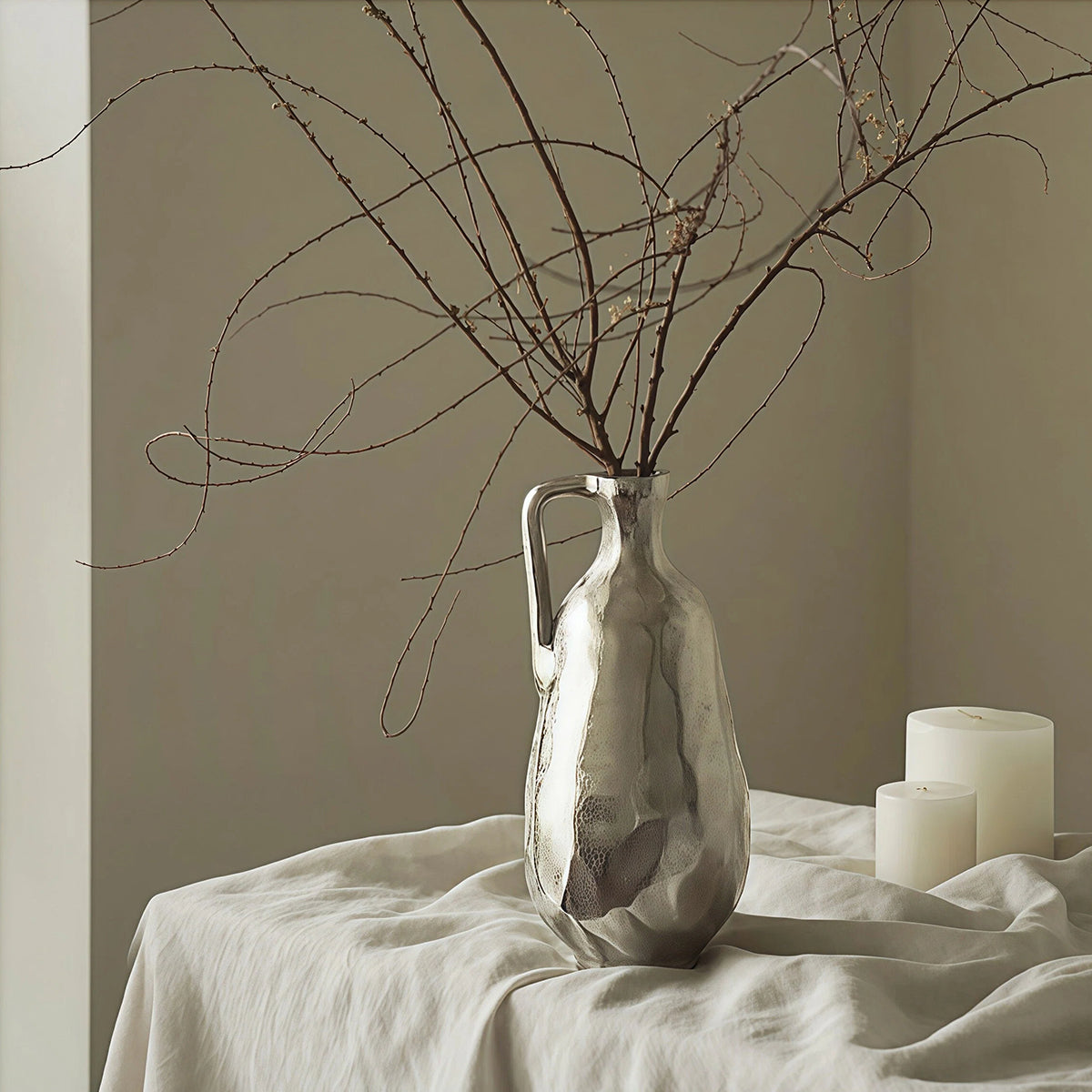 Vintage Vase - Unique Handmade Milky Way Glazed Decor for Living Spaces