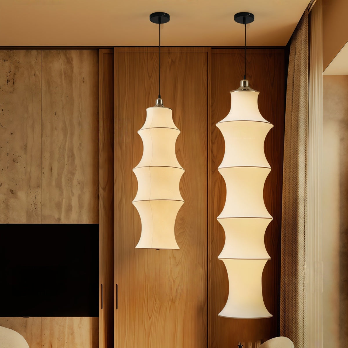 Hanging Pendant Light - Vintage Retro Bamboo Chandelier for Any Room