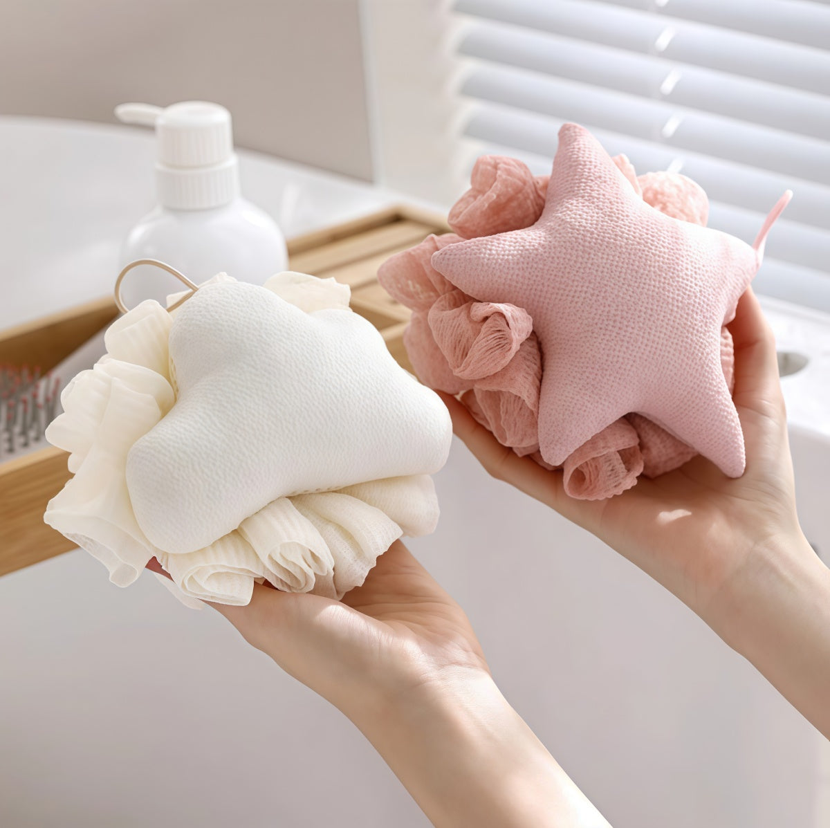 Sponge Bath - Exquisite Double-Layered Soft Bath Sponge with Exfoliating Towel