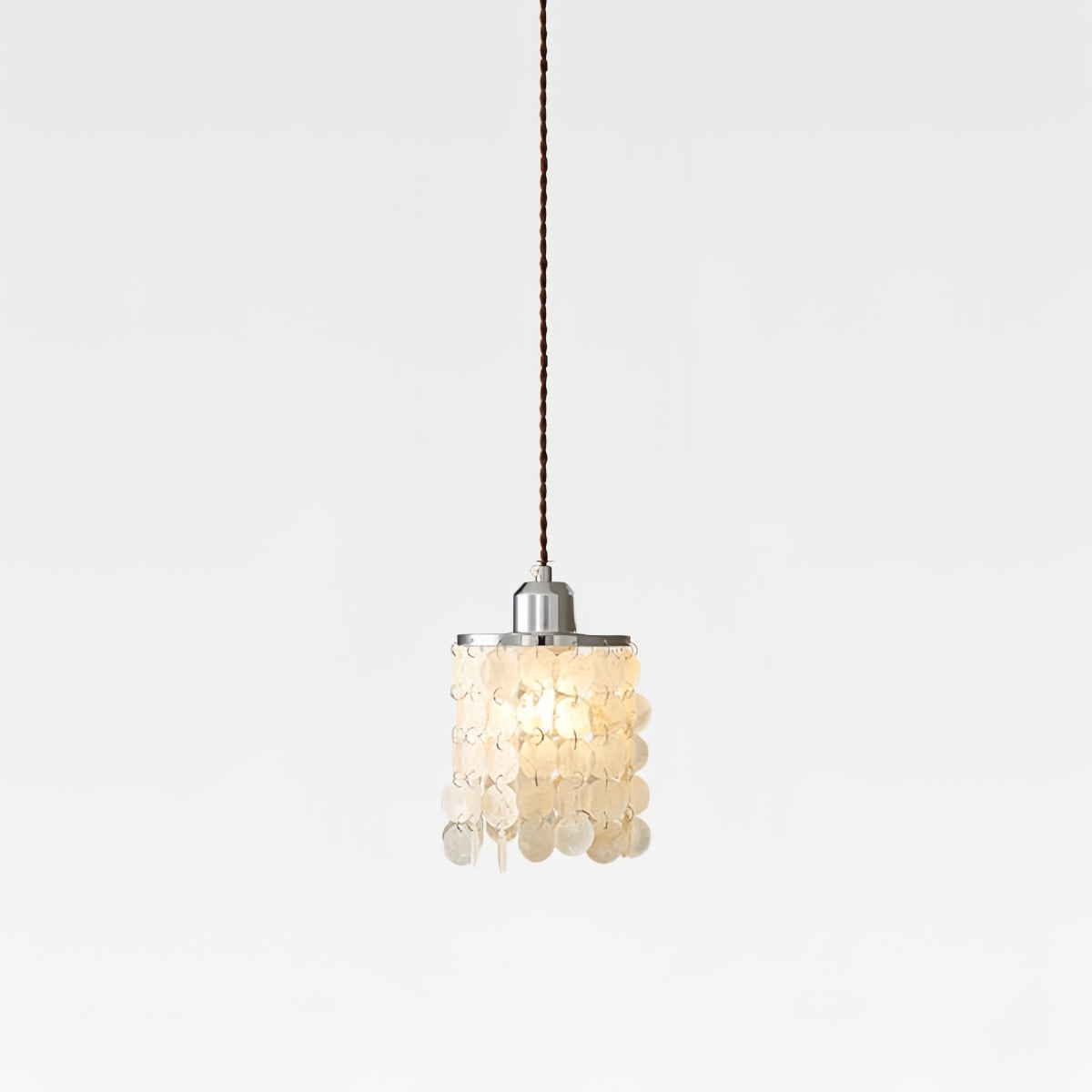 French Seashell Wind Chimes American Retro Style Entryway Balcony Dining Room Light Luxury Crystal Bedroom Bedside Pendant Lights