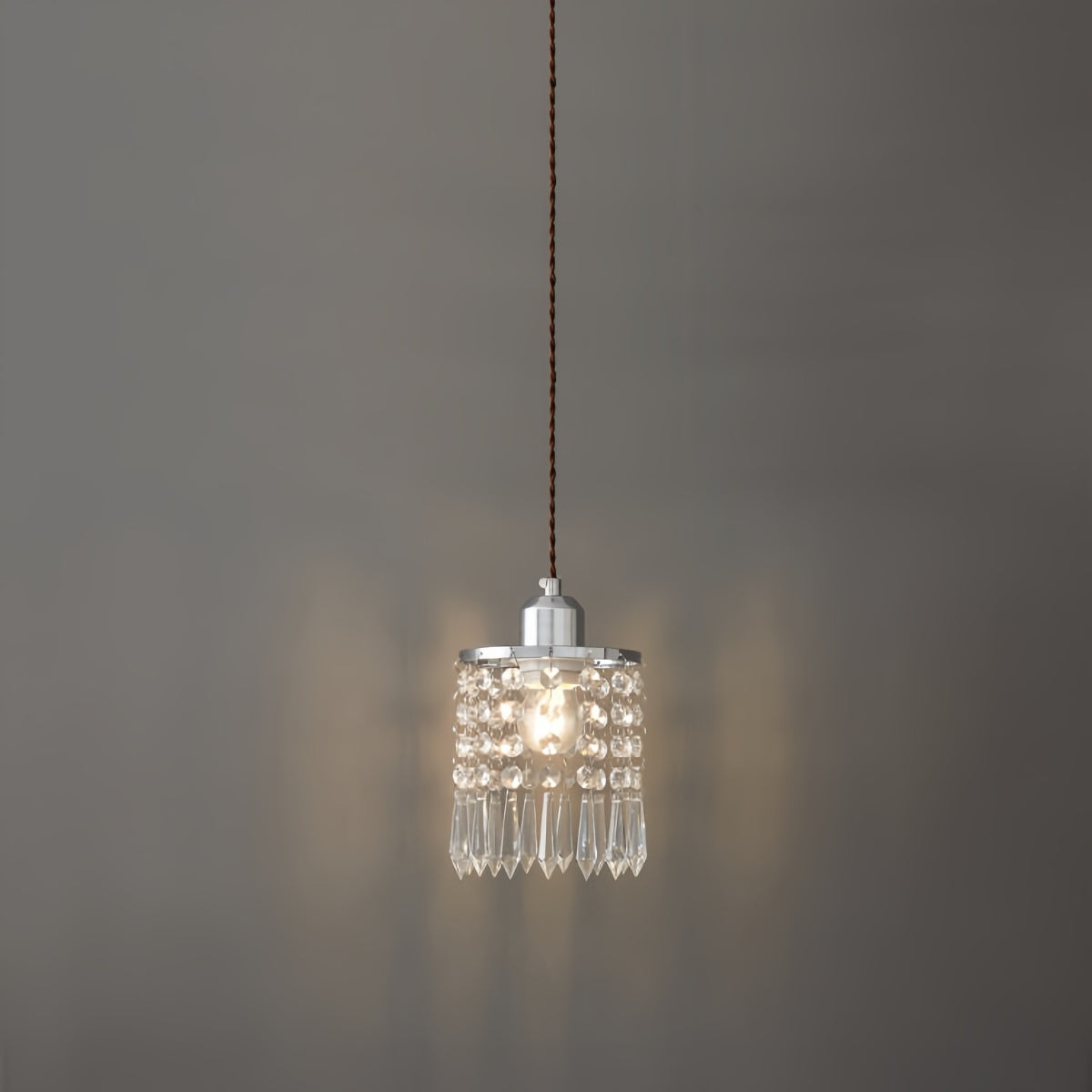 French Seashell Wind Chimes American Retro Style Entryway Balcony Dining Room Light Luxury Crystal Bedroom Bedside Pendant Lights