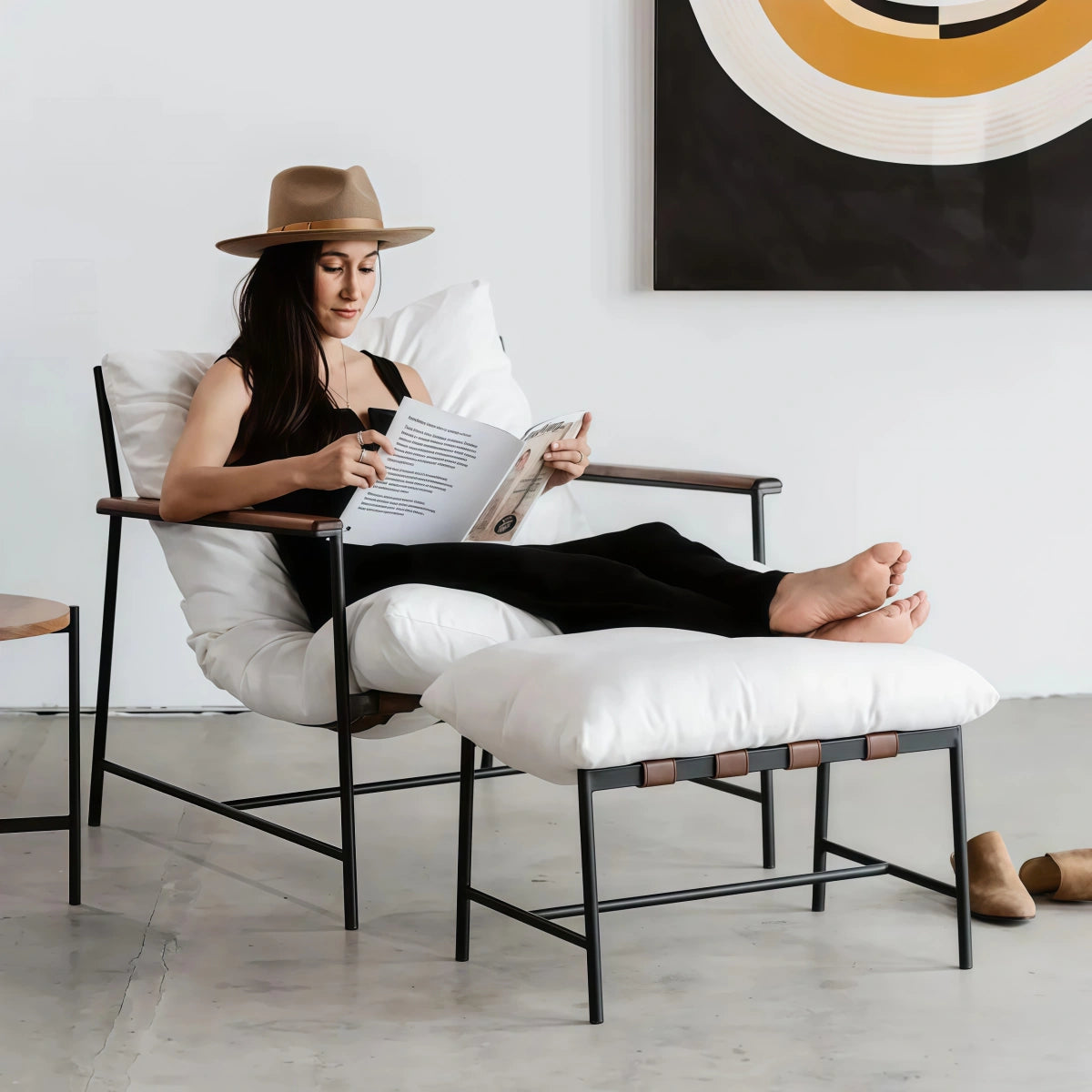 Vail Lounge Chair & Stool - Modern Pet-Friendly Seating