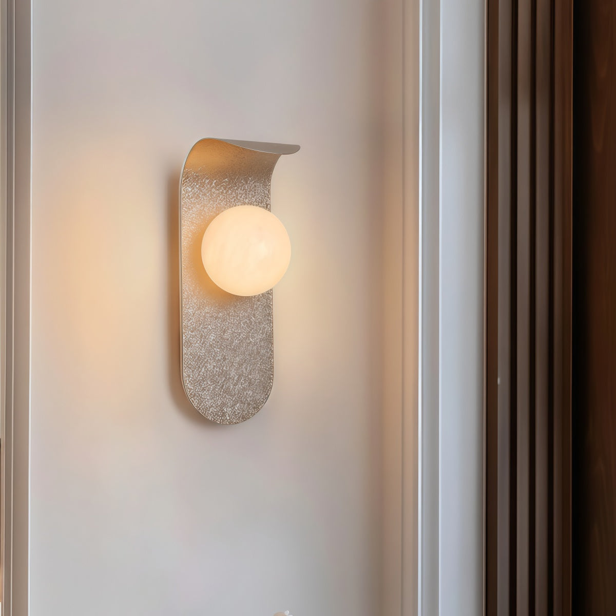 Modern Italian-Style Designer Marble Wall Lamp Ambient Hallway Lighting
