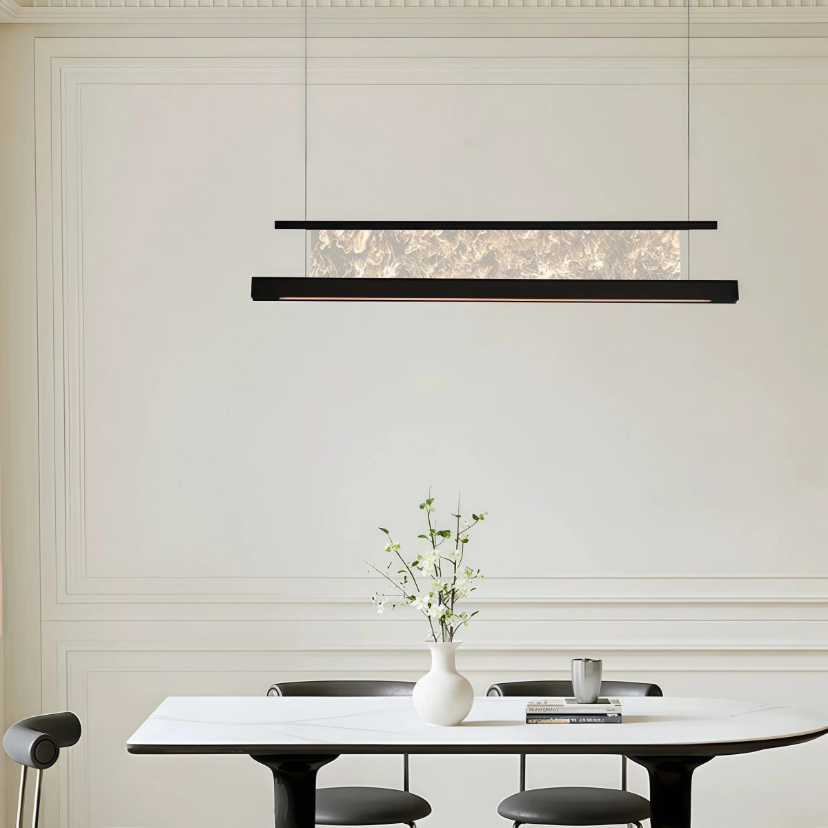 Modern Italian-style Minimalist Artistic Linear Pendant Light For Restaurant Bars
