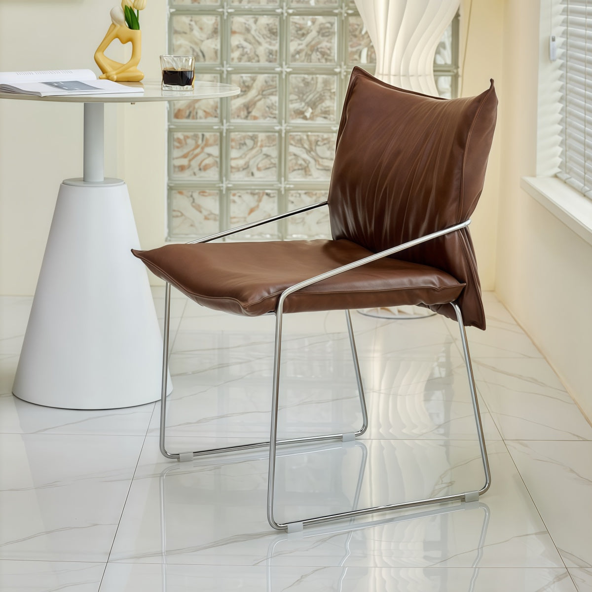 Antique Office Chair - Vintage Light Luxury Dining & Minimalist Lounge Chair