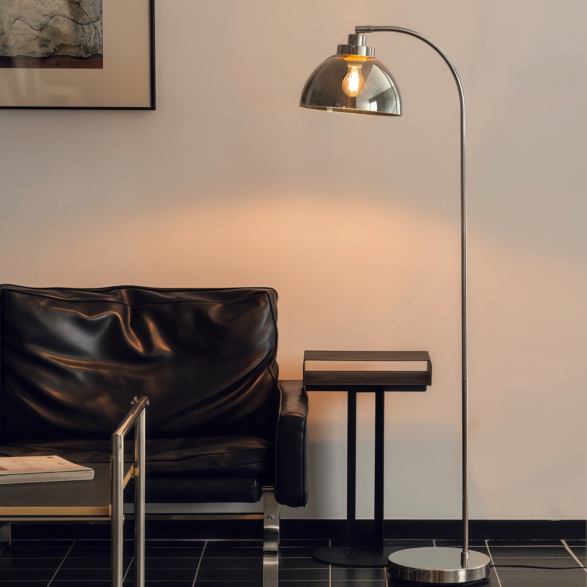 Mirror Floor Lamp Atmospheric Floor LampHigh-End Artistic Lamp