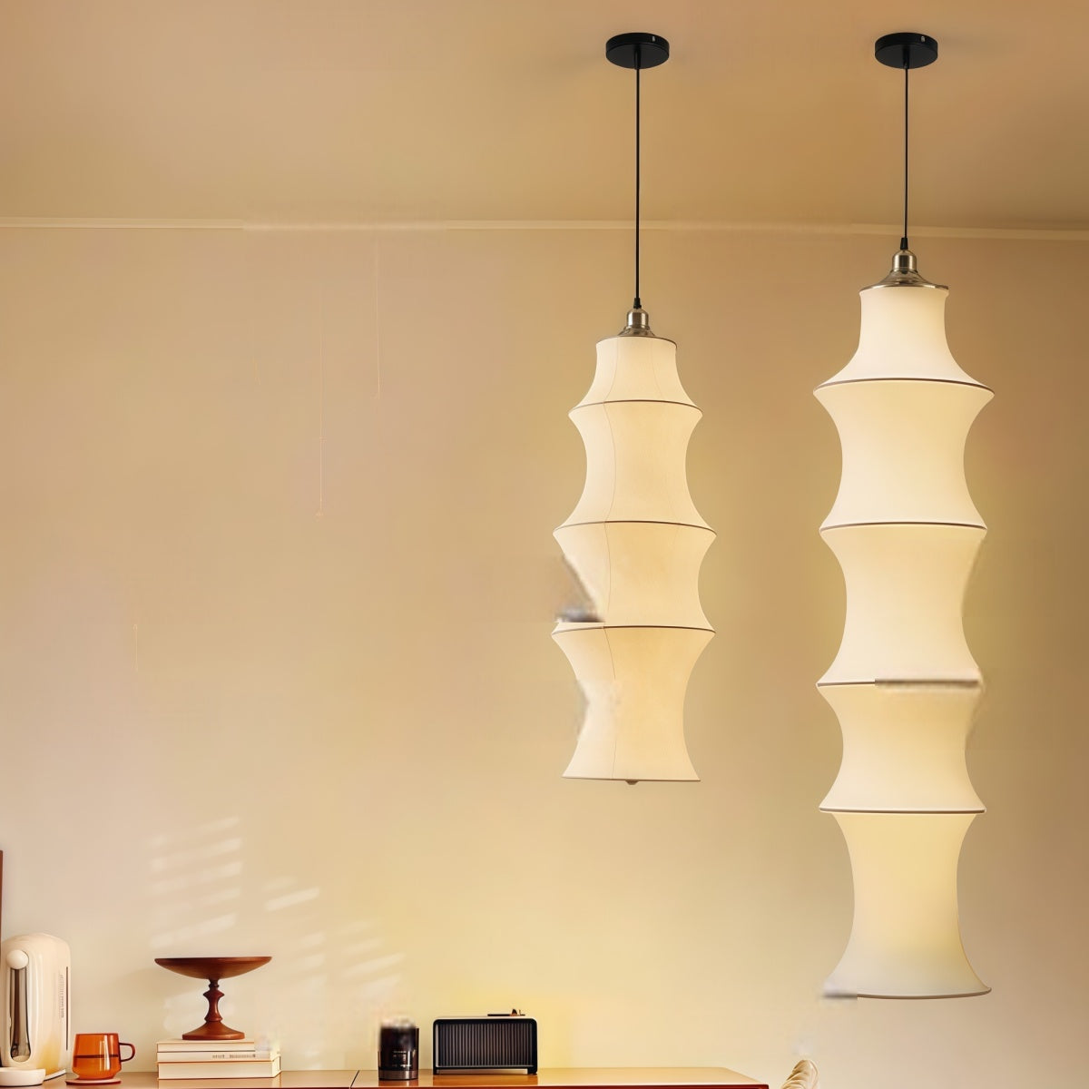 Hanging Pendant Light - Vintage Retro Bamboo Chandelier for Any Room