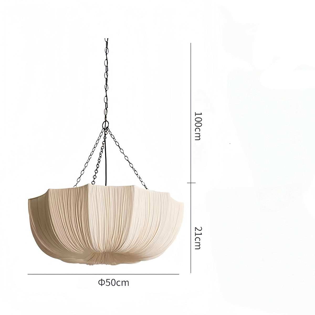 Linen Pendant Lighting - Elegant Vintage Fabric Pendant Light for Interiors