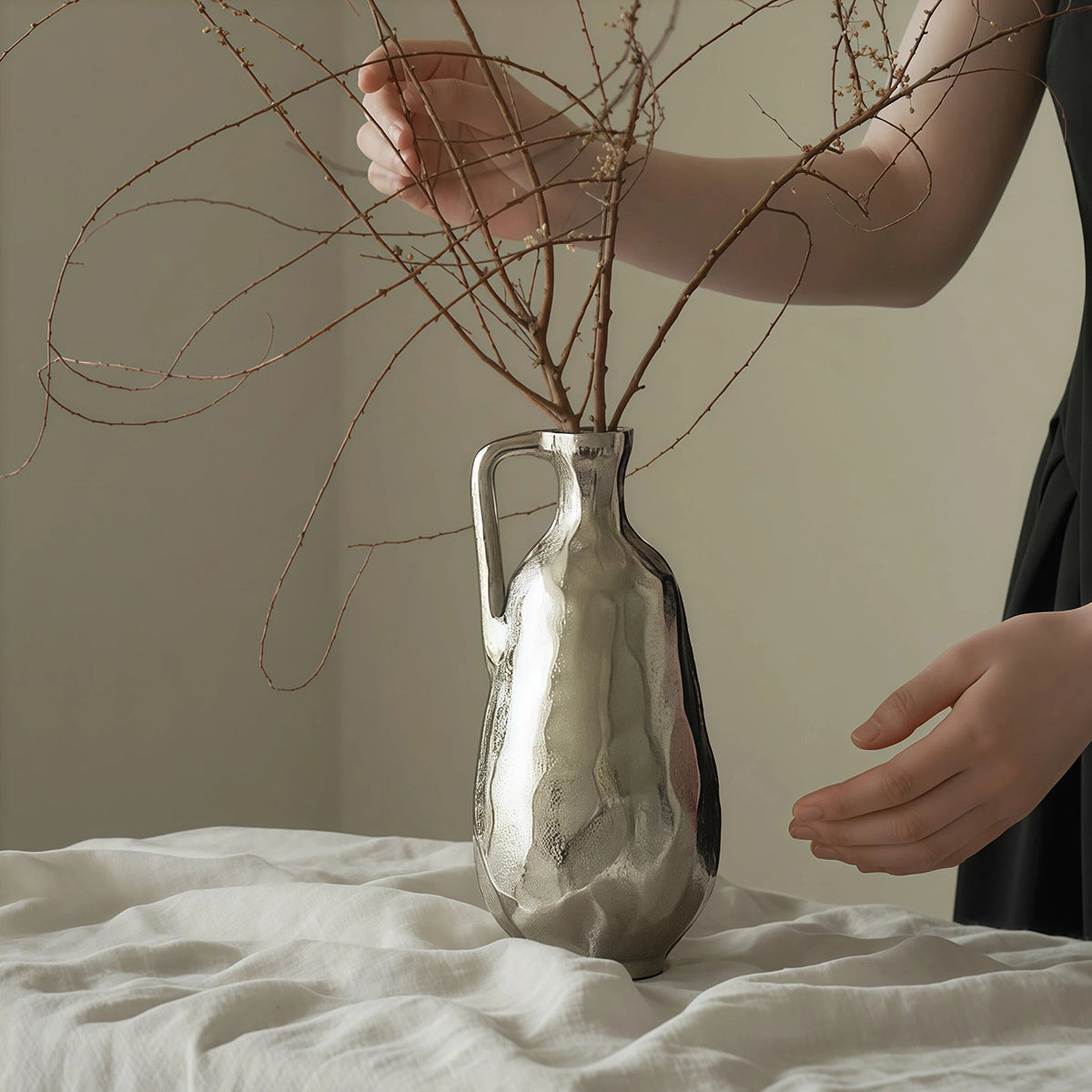 Vintage Vase - Unique Handmade Milky Way Glazed Decor for Living Spaces