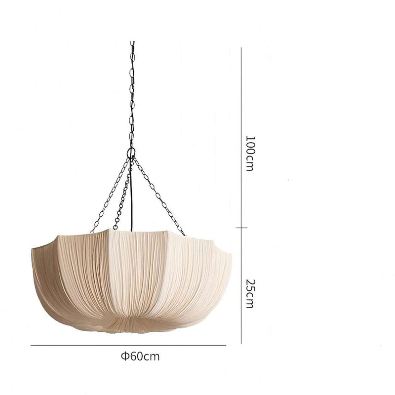 Linen Pendant Lighting - Elegant Vintage Fabric Pendant Light for Interiors