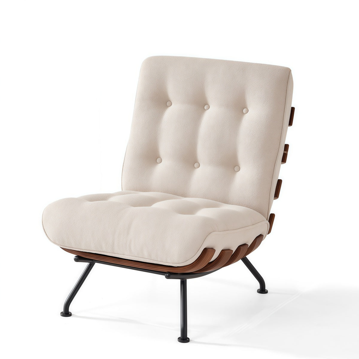 Italian Style Single Sofa Chair Home Living Room Bedroom Lounge Chair Retro Single Chair Minimalist Small Sofa